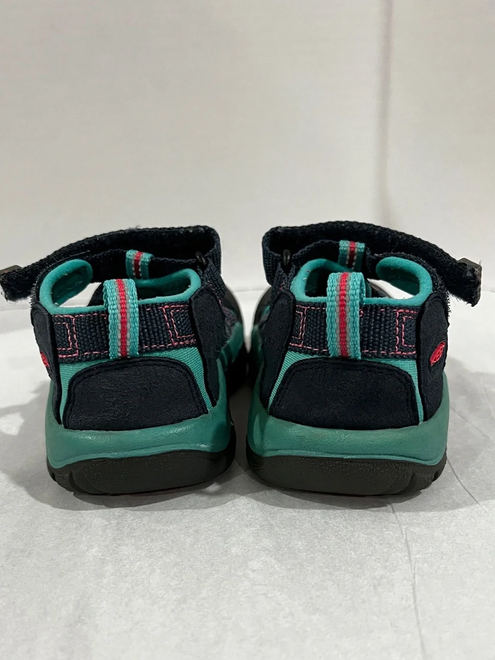 Keen Hiking Water Sandal Shoes Newport H2 Navy Teal Closed-Toe Sport Size 8 T